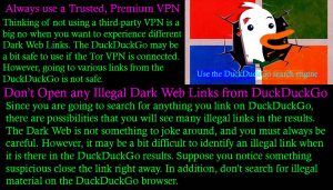 Don’t Open Any Illegal Dark Web Links from DuckDuckGo